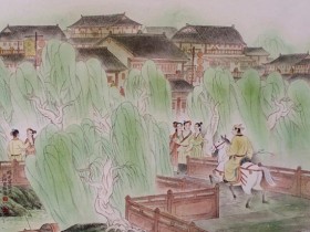 赤阑桥尽香街直,笼街细柳娇无力。全诗词意思及赏析