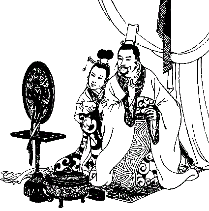 邹忌讽齐王纳谏漫画图片